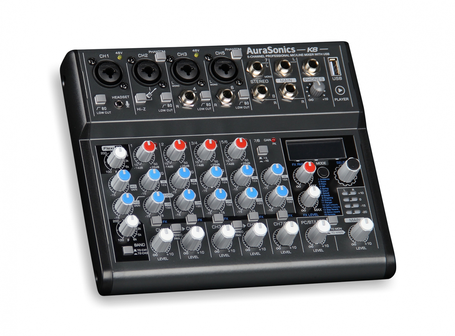 AuraSonics K8 компактный микшерный пульт в Жукове