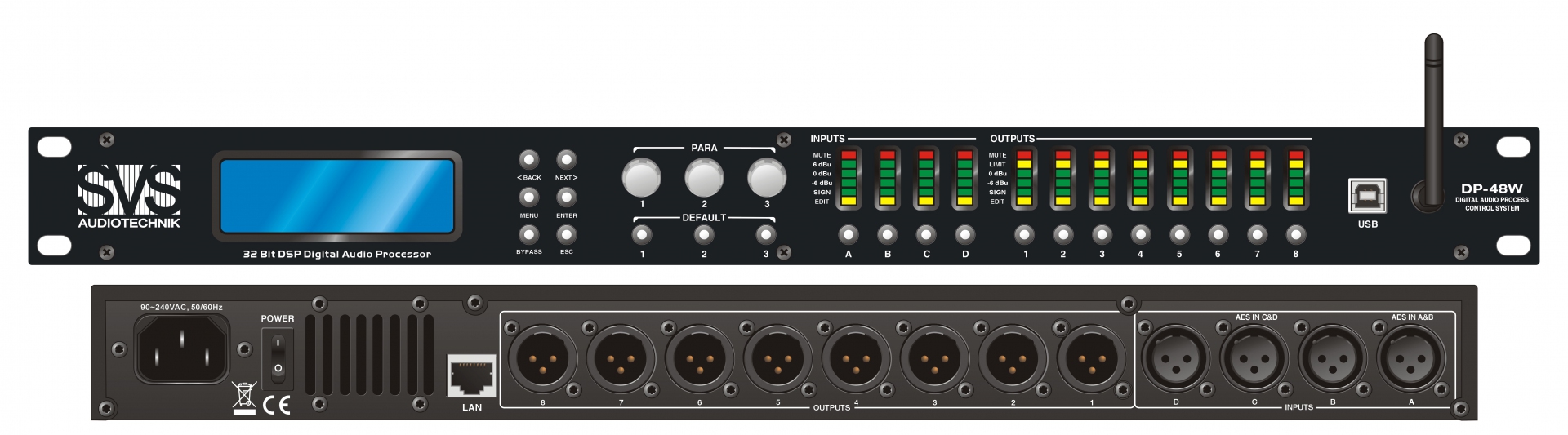 SVS Audiotechnik DP-48W Цифровой процессор: 4 входа 8 выходов в Жукове