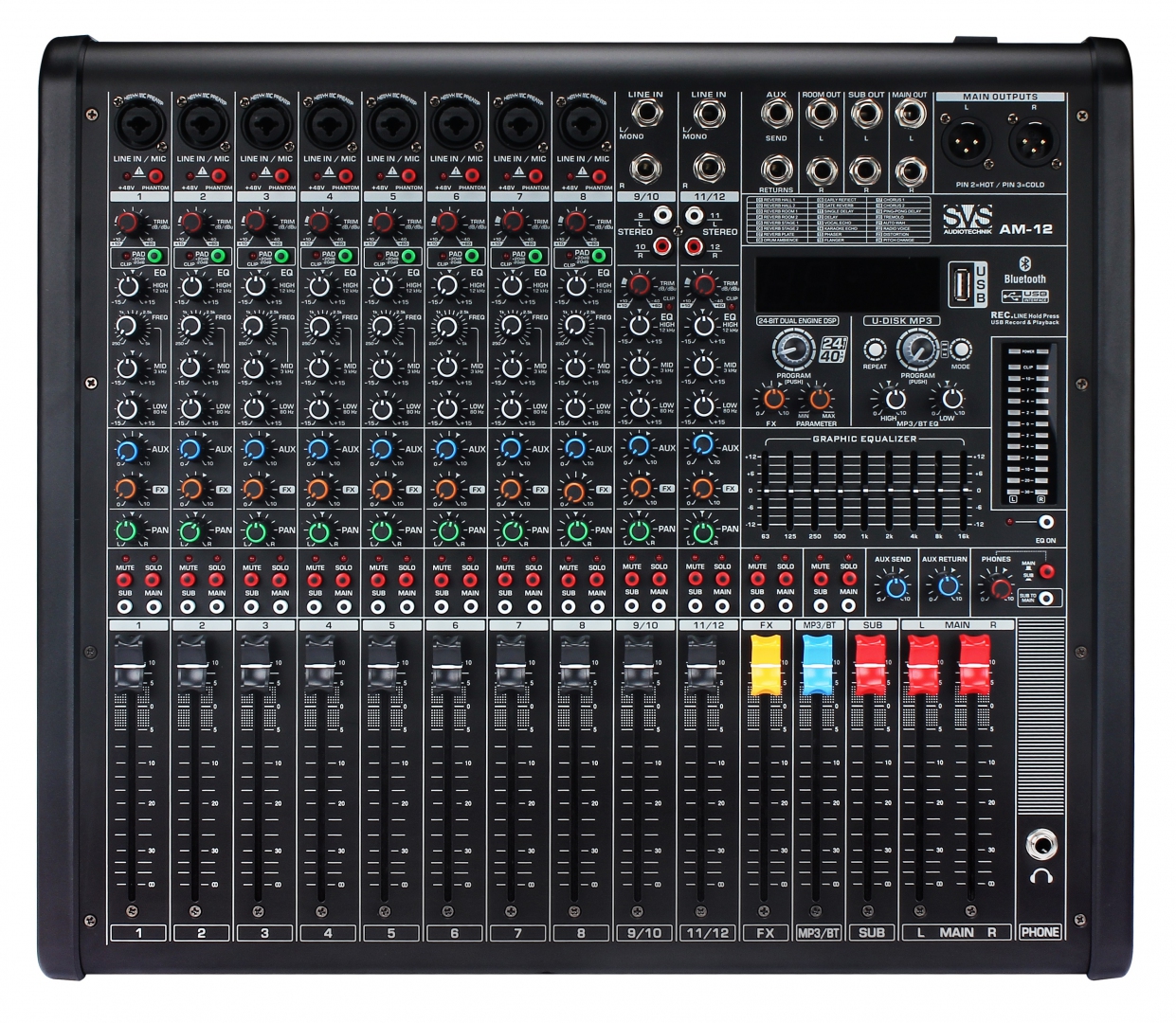 SVS Audiotechnik mixers AM-12 Микшерный пульт аналоговый, 12-канальный в Жукове
