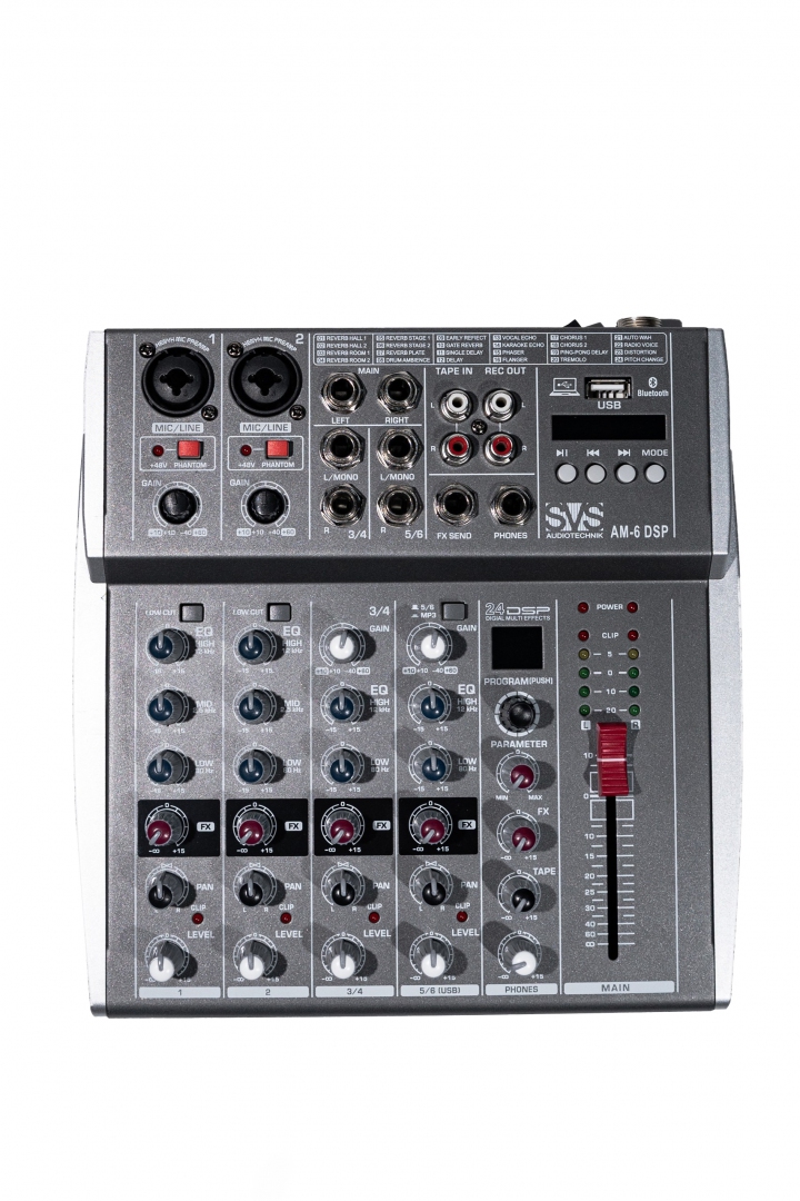 SVS Audiotechnik mixers AM-6 DSP Микшерный пульт аналоговый, 6-канальный SVS Audiotechnik mixers в Жукове