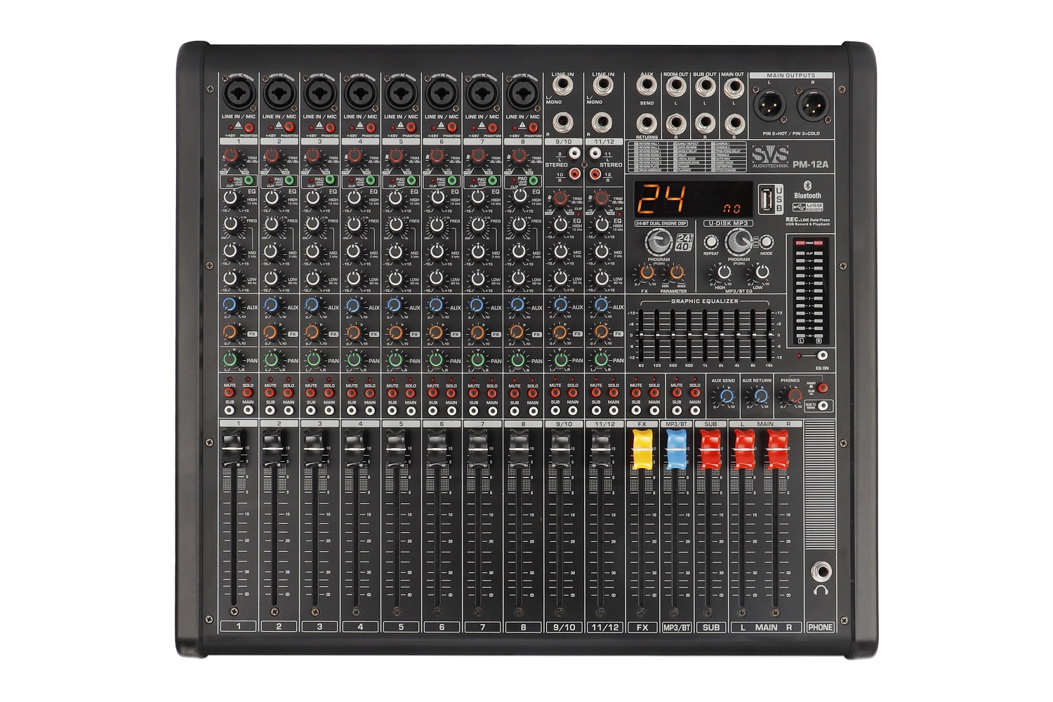 SVS Audiotechnik mixers PM-12A Активный аналоговый микшерный пульт, 12-канальный в Жукове